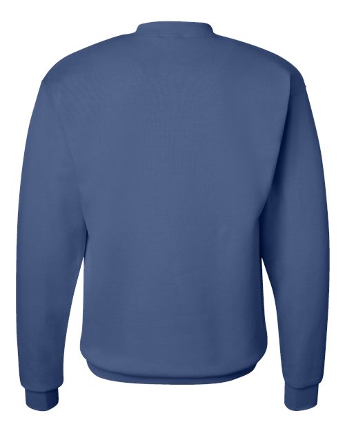 Hanes P160 EcoSmart Crewneck Sweatshirt - Denim Blue - back