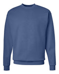 Hanes P160 EcoSmart Crewneck Sweatshirt - Denim Blue - flat front