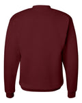 Hanes P160 EcoSmart Crewneck Sweatshirt - Maroon - back