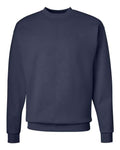 Hanes P160 EcoSmart Crewneck Sweatshirt - Navy - flat front