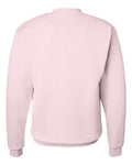 Hanes P160 EcoSmart Crewneck Sweatshirt - Pale Pink - back
