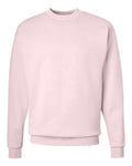 Hanes P160 EcoSmart Crewneck Sweatshirt - Pale Pink - flat front