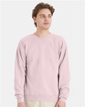 Hanes P160 EcoSmart Crewneck Sweatshirt - Pale Pink - model front