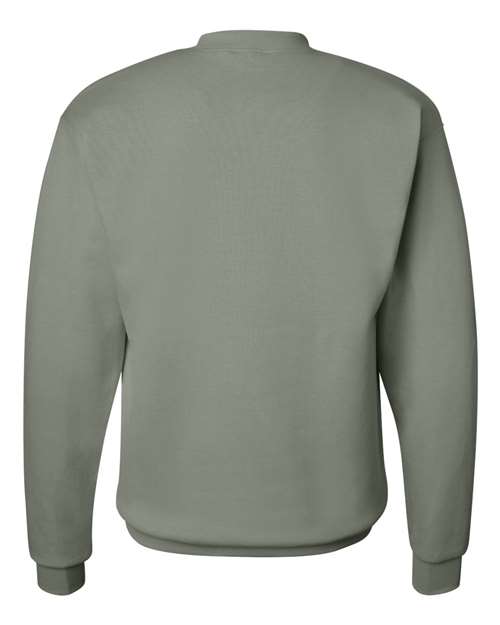 Hanes P160 EcoSmart Crewneck Sweatshirt - Stonewashed Green - back