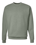 Hanes P160 EcoSmart Crewneck Sweatshirt - Stonewashed Green - flat front