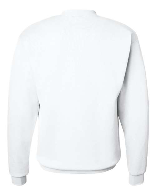 Hanes P160 EcoSmart Crewneck Sweatshirt - White - back