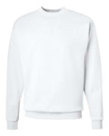 Hanes P160 EcoSmart Crewneck Sweatshirt - White - flat front