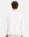 Hanes P160 EcoSmart Crewneck Sweatshirt - White - model back