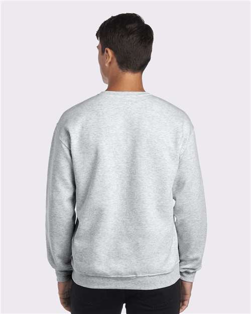 Jerzees 562MR NuBlend Crewneck Sweatshirt - Ash - model back