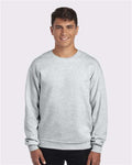 Jerzees 562MR NuBlend Crewneck Sweatshirt - Ash - model front