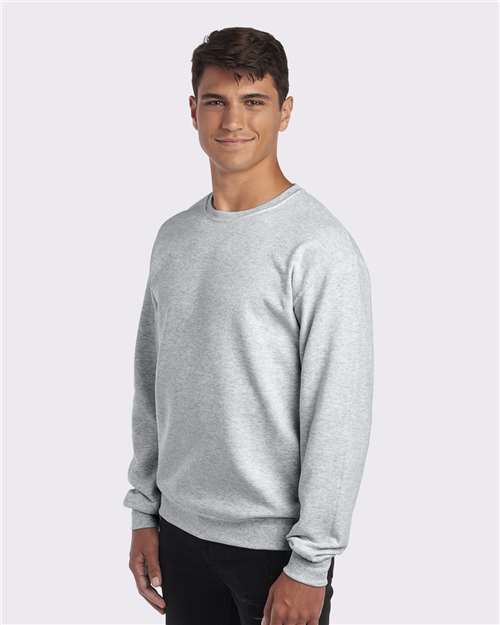 Jerzees 562MR NuBlend Crewneck Sweatshirt - Ash - model side