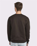 Jerzees 562MR NuBlend Crewneck Sweatshirt - Chocolate - model back