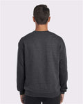 Jerzees 562MR NuBlend Crewneck Sweatshirt - Black Heather - model back