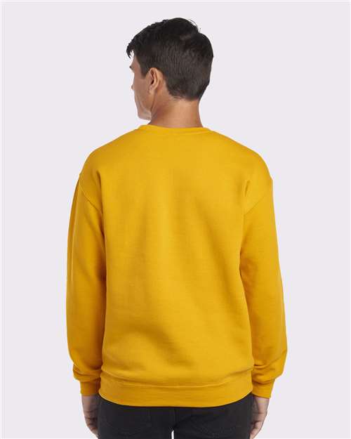Jerzees 562MR NuBlend Crewneck Sweatshirt - Gold - model back