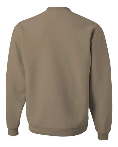 Jerzees 562MR NuBlend Crewneck Sweatshirt - Khaki - back