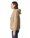 Gildan 19500 Unisex Hammer Maxweight Hooded Sweatshirt - Tan - model side