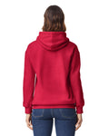 Gildan 19500 Unisex Hammer Maxweight Hooded Sweatshirt - Cherry Red - model back