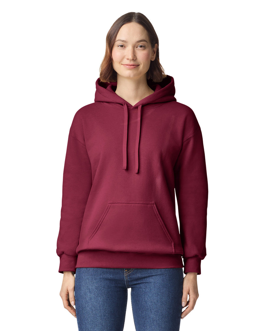 Gildan 19500 Unisex Hammer Maxweight Hooded Sweatshirt - Garnet - model front