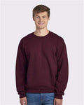 Jerzees 562MR NuBlend Crewneck Sweatshirt - Maroon - model front