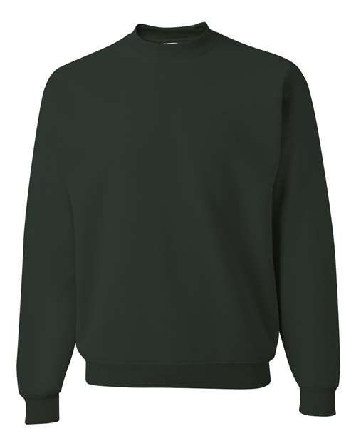 Jerzees 4662MR Unisex Super Sweats NuBlend Crewneck Sweatshirt - Forest Green - front