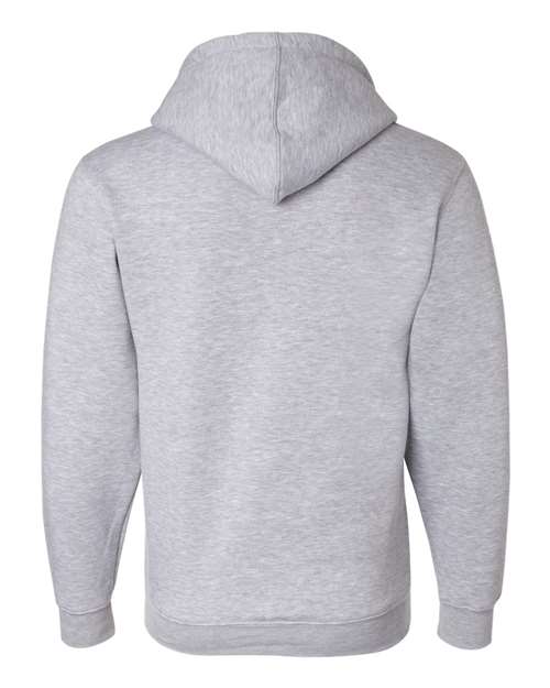 Bayside 900 Unisex USA-Made Full-Zip Hooded Sweatshirt - Dark Ash - back