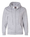 Bayside 900 Unisex USA-Made Full-Zip Hooded Sweatshirt - Dark Ash - front
