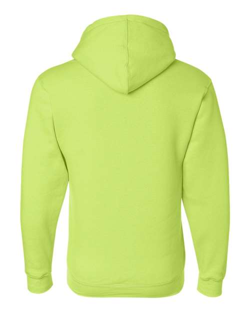 Bayside 900 Unisex USA-Made Full-Zip Hooded Sweatshirt - Lime Green - back