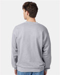 Hanes F260 Unisex Ultimate Cotton Crewneck Sweatshirt - Light Steel - model back