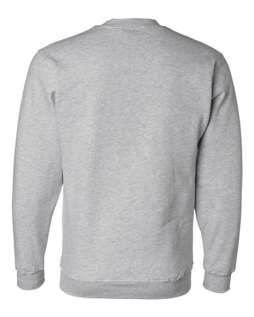 Bayside 1102 Unisex USA-Made Crewneck Sweatshirt - Dark Ash - back