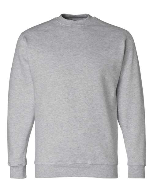 Bayside 1102 Unisex USA-Made Crewneck Sweatshirt - Dark Ash - front