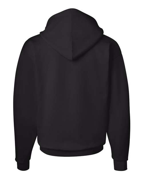 Hanes P170 EcoSmart Hooded Sweatshirt - Black - back