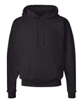 Hanes P170 EcoSmart Hooded Sweatshirt - Black - flat front