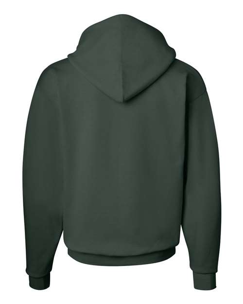 Hanes P170 EcoSmart Hooded Sweatshirt - Deep Forest - back