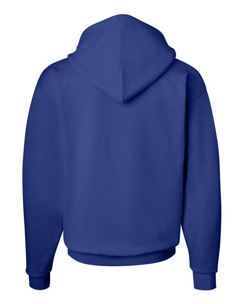 Hanes P170 EcoSmart Hooded Sweatshirt - Deep Royal - back
