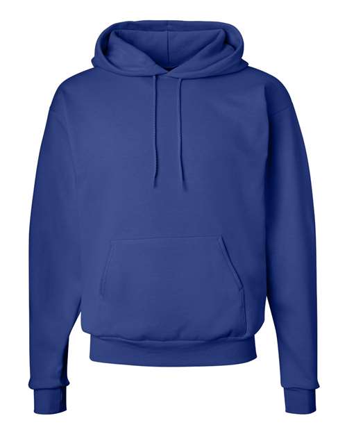 Hanes P170 EcoSmart Hooded Sweatshirt - Deep Royal - flat front