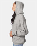 Hanes P170 EcoSmart Hooded Sweatshirt - Light Steel - model side