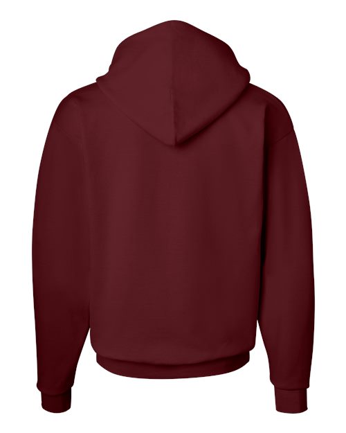 Hanes P170 EcoSmart Hooded Sweatshirt - Maroon - back