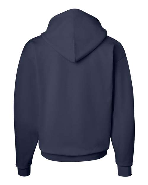 Hanes P170 EcoSmart Hooded Sweatshirt - Navy - back