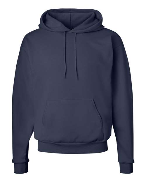 Hanes P170 EcoSmart Hooded Sweatshirt - Navy - flat front