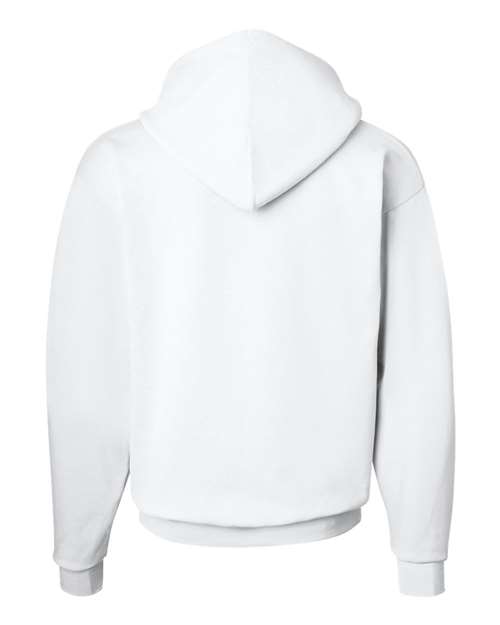 Hanes P170 EcoSmart Hooded Sweatshirt - White - back