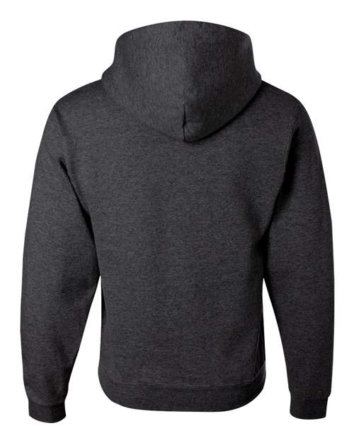 Jerzees 996MR Unisex NuBlend Hooded Sweatshirt - Black Heather - back