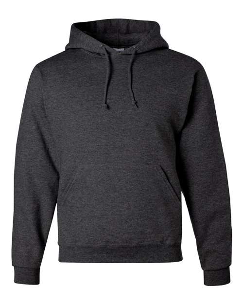 Jerzees 996MR Unisex NuBlend Hooded Sweatshirt - Black Heather - front