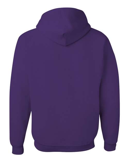 Jerzees 996MR Unisex NuBlend Hooded Sweatshirt - Deep Purple - back
