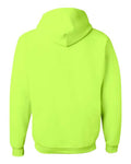 Jerzees 996MR Unisex NuBlend Hooded Sweatshirt - Safety Green - back