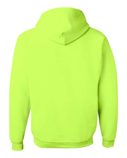 Jerzees 996MR Unisex NuBlend Hooded Sweatshirt - Safety Green - back