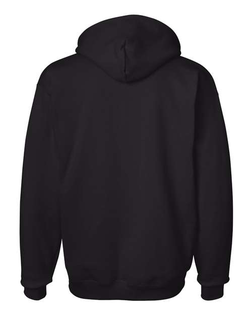 Hanes F170 Ultimate Cotton Hooded Sweatshirt - Black - back