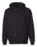 Hanes F170 Ultimate Cotton Hooded Sweatshirt - Black - flat front