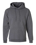 Hanes F170 Ultimate Cotton Hooded Sweatshirt - Charcoal Heather - flat front