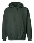 Hanes F170 Ultimate Cotton Hooded Sweatshirt - Deep Forest - flat front