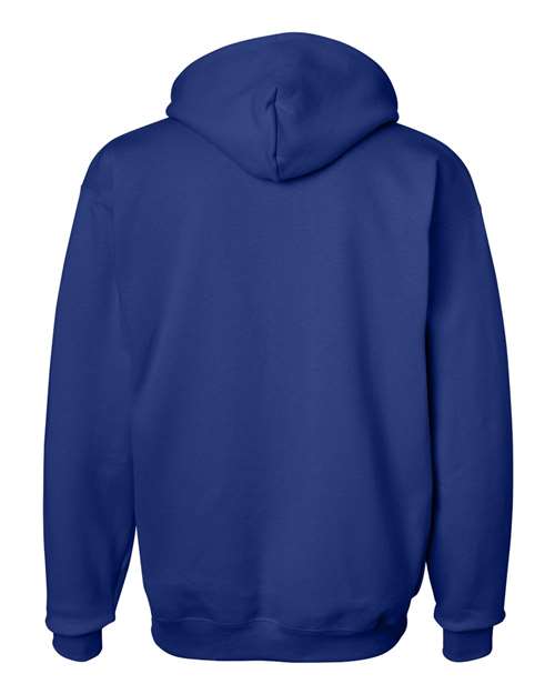 Hanes F170 Ultimate Cotton Hooded Sweatshirt - Deep Royal - back